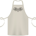 St Georges Day Roman Skull Wings Panther Cotton Apron 100% Organic Natural
