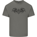 St Georges Day Roman Skull Wings Panther Kids T-Shirt Childrens Charcoal