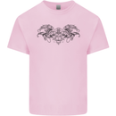 St Georges Day Roman Skull Wings Panther Kids T-Shirt Childrens Light Pink