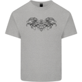 St Georges Day Roman Skull Wings Panther Kids T-Shirt Childrens Sports Grey