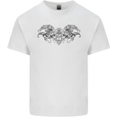 St Georges Day Roman Skull Wings Panther Kids T-Shirt Childrens White