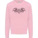 St Georges Day Roman Skull Wings Panther Mens Sweatshirt Jumper Light Pink