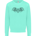 St Georges Day Roman Skull Wings Panther Mens Sweatshirt Jumper Peppermint