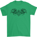 St Georges Day Roman Skull Wings Panther Mens T-Shirt Cotton Gildan Irish Green