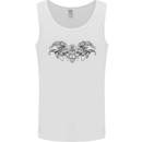 St Georges Day Roman Skull Wings Panther Mens Vest Tank Top White