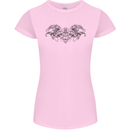 St Georges Day Roman Skull Wings Panther Womens Petite Cut T-Shirt Light Pink