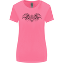 St Georges Day Roman Skull Wings Panther Womens Wider Cut T-Shirt Azalea