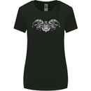 St Georges Day Roman Skull Wings Panther Womens Wider Cut T-Shirt Black