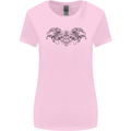 St Georges Day Roman Skull Wings Panther Womens Wider Cut T-Shirt Light Pink