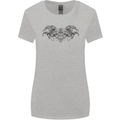 St Georges Day Roman Skull Wings Panther Womens Wider Cut T-Shirt Sports Grey