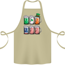 St Patricks Day Beer USA Irish American Cotton Apron 100% Organic Khaki