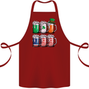 St Patricks Day Beer USA Irish American Cotton Apron 100% Organic Maroon