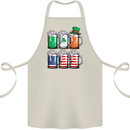 St Patricks Day Beer USA Irish American Cotton Apron 100% Organic Natural