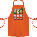 St Patricks Day Beer USA Irish American Cotton Apron 100% Organic Orange