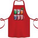 St Patricks Day Beer USA Irish American Cotton Apron 100% Organic Red