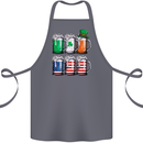 St Patricks Day Beer USA Irish American Cotton Apron 100% Organic Steel