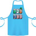 St Patricks Day Beer USA Irish American Cotton Apron 100% Organic Turquoise