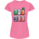 St Patricks Day Beer USA Irish American Womens Petite Cut T-Shirt Azalea