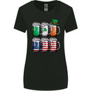 St Patricks Day Beer USA Irish American Womens Wider Cut T-Shirt Black