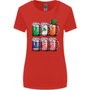 St Patricks Day Beer USA Irish American Womens Wider Cut T-Shirt Red