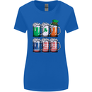 St Patricks Day Beer USA Irish American Womens Wider Cut T-Shirt Royal Blue