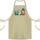 St Patricks Day Beer USA Irish Funny Cotton Apron 100% Organic Khaki