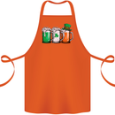 St Patricks Day Beer USA Irish Funny Cotton Apron 100% Organic Orange