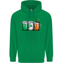 St Patricks Day Beer USA Irish Funny Mens 80% Cotton Hoodie Irish Green