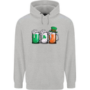 St Patricks Day Beer USA Irish Funny Mens 80% Cotton Hoodie Sports Grey