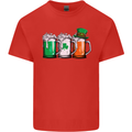 St Patricks Day Beer USA Irish Funny Mens Cotton T-Shirt Tee Top Red