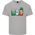 St Patricks Day Beer USA Irish Funny Mens Cotton T-Shirt Tee Top Sports Grey