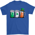 St Patricks Day Beer USA Irish Funny Mens T-Shirt Cotton Gildan Royal Blue