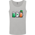 St Patricks Day Beer USA Irish Funny Mens Vest Tank Top Sports Grey