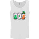 St Patricks Day Beer USA Irish Funny Mens Vest Tank Top White