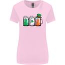 St Patricks Day Beer USA Irish Funny Womens Wider Cut T-Shirt Light Pink