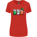 St Patricks Day Beer USA Irish Funny Womens Wider Cut T-Shirt Red