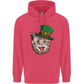 St Patricks Day Cat Funny Irish Childrens Kids Hoodie Heliconia