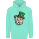 St Patricks Day Cat Funny Irish Childrens Kids Hoodie Peppermint