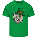 St Patricks Day Cat Funny Irish Mens Cotton T-Shirt Tee Top Irish Green