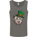 St Patricks Day Cat Funny Irish Mens Vest Tank Top Charcoal