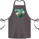 St Patricks Day Funny Irish Ireland Holiday Cotton Apron 100% Organic Dark Grey