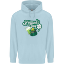 St Patricks Day Funny Irish Ireland Holiday Mens 80% Cotton Hoodie Light Blue