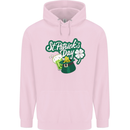 St Patricks Day Funny Irish Ireland Holiday Mens 80% Cotton Hoodie Light Pink