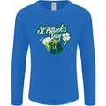St Patricks Day Funny Irish Ireland Holiday Mens Long Sleeve T-Shirt Royal Blue