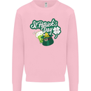 St Patricks Day Funny Irish Ireland Holiday Mens Sweatshirt Jumper Light Pink