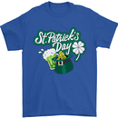 St Patricks Day Funny Irish Ireland Holiday Mens T-Shirt Cotton Gildan Royal Blue