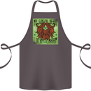 St Patricks Day Ginger Beard Lucky Charm Cotton Apron 100% Organic Dark Grey