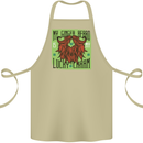 St Patricks Day Ginger Beard Lucky Charm Cotton Apron 100% Organic Khaki