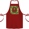St Patricks Day Ginger Beard Lucky Charm Cotton Apron 100% Organic Maroon