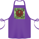 St Patricks Day Ginger Beard Lucky Charm Cotton Apron 100% Organic Purple